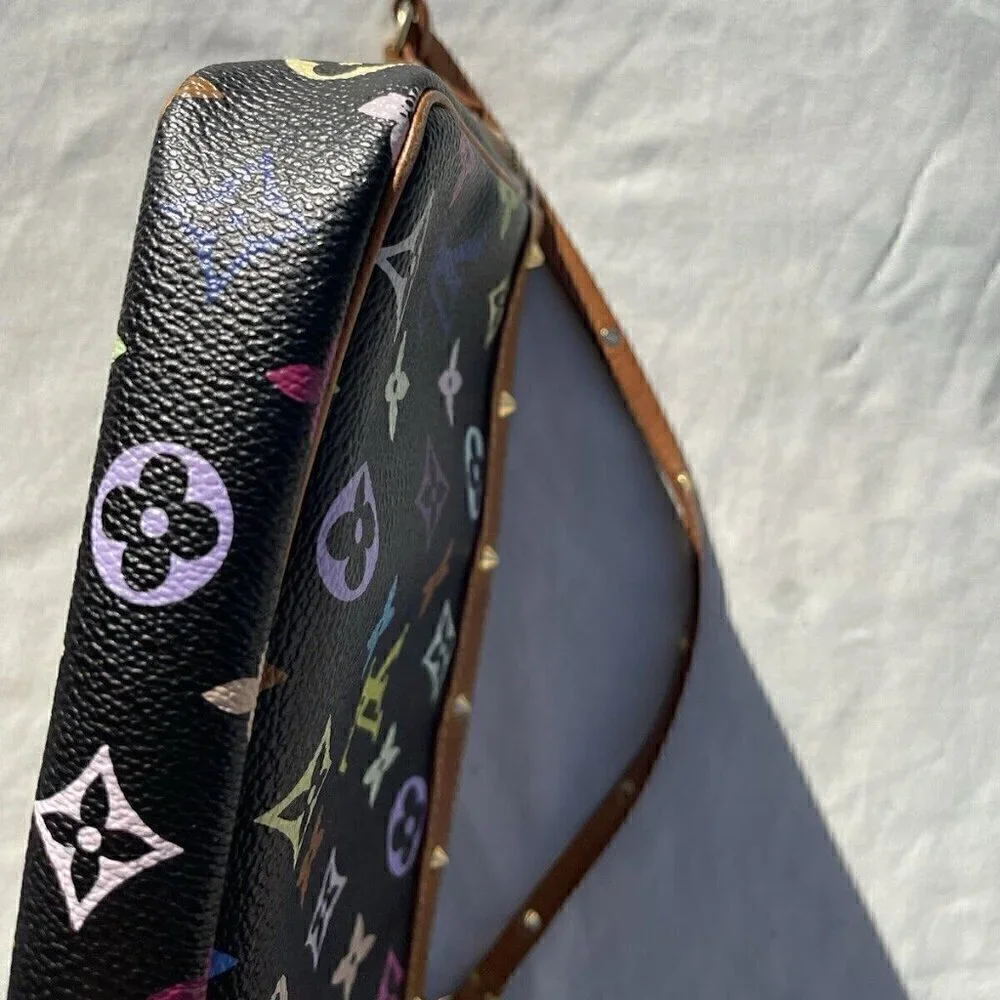Louis Vuitton Black Multicolor Monogram Canvas Pochette Accessoires - Picture 14 of 16